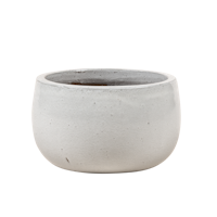 Vosteen Design Blumentopf Terrakotta weiss ⌀ 37 cm x H 22 cm