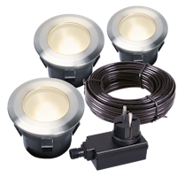 aMbooo Terrassendielen Set 2 Bodeneinbauleuchten, 12 Volt
