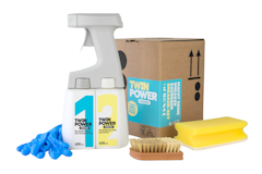 Twin Power intensiv Sneaker-Set 2 x 0,4L + Sprüher + Handschuhe + weiche Bürste Twin Power intensiv Sneaker-Set 2 x 0,4L + Sprüher + Handschuhe + weiche BürsteZubehörbild