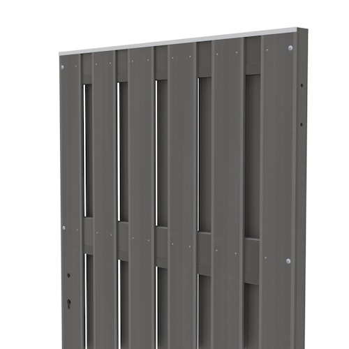 TraumGarten Jumbo WPC Alu-Design Einzeltor 980 x 1790 mm