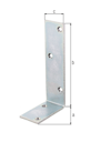 Vorschaubild Alberts® Balkenwinkel, galvanisch verzinkt dickschichtpassiviert, TxHxB 75x150x40 mm 333355