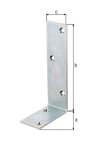 Alberts® Balkenwinkel, galvanisch verzinkt dickschichtpassiviert, TxHxB 75x150x40 mm 333355