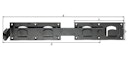 Vorschaubild Alberts® Doppeltorüberwurf KTL schwarz Gesamtlänge 423 mm 