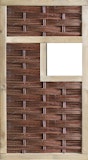T&J LABO-3D Weidengeflechtzaun 94x 180 cm, 1 Fenster mittig T&J LABO-3D Weidengeflechtzaun 94x 180 cm, 1 Fenster mittigZubehörbild