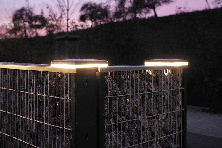 dz LED Zaunbeleuchtung für Torpfosten 120 x 120 mm