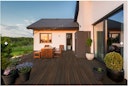 Vorschaubild GroJa QUATTRO Massiv Terrassendiele Steingrau + Walnuss beidseitg Feinstruktur 4 Meter