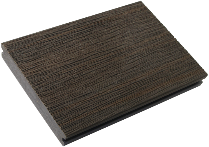 Fiberdeck Vintage WPC-Terrassendiele Bi-Color Graphite/Wenge massiv 23 x 138 mm