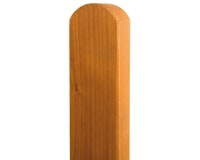 BM Zaunpfosten Douglasie 90 x 90 mm vierkant Kopf gerundet, geölt BM Zaunpfosten Douglasie 90 x 90 mm vierkant Kopf gerundet, geölt Zubehörbild