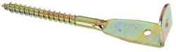 Alberts® Flechtzaunhalter Blattschrauben-Form abgewinkelt galv. gelb verzinkt L 160mm 