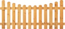Vorschaubild T&J HEIKO-Gartenzaun Unterbogen grün 180 x 80/65 cm Latten 20/90 mm, glatt; Riegel 28/70 mm