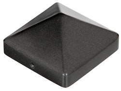 Alberts® Pfostenkappe für Holzpfosten hoch Aluguss anthr. kstbe. LxB 90x90 mm 
