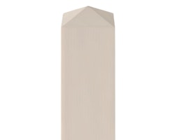 BM Zaunpfosten 90 x 90 mm vierkant Lärche Kopf vierseitig angedacht farbig