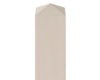BM Zaunpfosten 90 x 90 mm vierkant Lärche Kopf vierseitig angedacht farbig BM Zaunpfosten 90 x 90 mm vierkant Lärche Kopf vierseitig angedacht farbigZubehörbild
