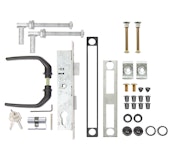 Alberts® Zubehör-Set für Wellengitter-Tore bis 1500 mm Höhe, feuerverzinkt 653804 Alberts® Zubehör-Set für Wellengitter-Tore bis 1500 mm Höhe, feuerverzinkt 653804Zubehörbild