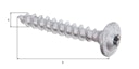 Vorschaubild Alberts® Holzschraube Speed ZnAl silber SxL ⌀7x50 mm Box à 4 St. 
