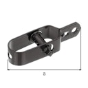 Vorschaubild Alberts® Drahtspanner, verzinkt, anthrazit RAL 7016, Gesamtlänge 100 mm 611590