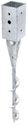 Vorschaubild Alberts® Einschraub-Bodenhülse für Vierkantholzpfosten 71x71mm Höhe: 595mm
