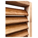 Vorschaubild T&J Jalousie-Zaun, braun 180 x 180 cm, Rahmen 30 x 60 mm, Lamellen 15 x 60 mm