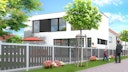 Vorschaubild Traumgarten RAJA WPC ALU XL Vorgartenzaun-Set Anthrazit, 1800 x 950 mm