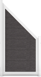 GroJa Viento Designzaun Typ Schräg 90x180/90 mit Rahmen Silber GroJa Viento Designzaun Typ Schräg 90x180/90 mit Rahmen SilberZubehörbild
