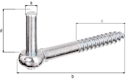 Vorschaubild Alberts® Kloben z.Einschrauben  Dorn ⌀10 mm L:120 mm Gewinde-L: 57 mm