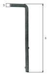 Alberts® Bodenschieber für Wellengittertore, feuerverzinkt, Gesamthöhe 240 mm, ⌀12 mm 654078 Alberts® Bodenschieber für Wellengittertore, feuerverzinkt, Gesamthöhe 240 mm, ⌀12 mm 654078Zubehörbild