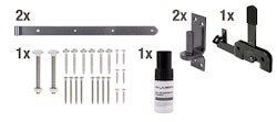 Alberts® Beschlagsortiment für Einzeltore DURAVIS® schwarzdiamant