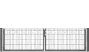 Vorschaubild dz Flügeltor VARIO Residenz standard ROM Doppeltor