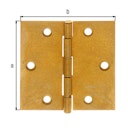 Vorschaubild Alberts® Scharnier Messing 64x64 mm