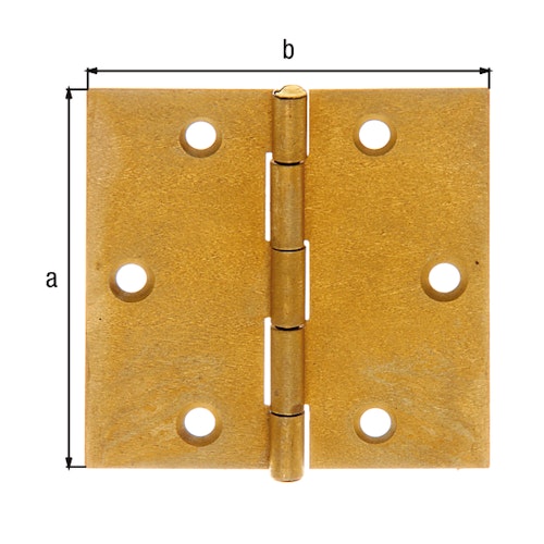 Alberts® Scharnier Messing 64x64 mm