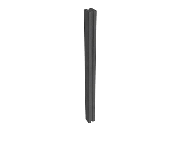 WWOO Beton-Mittelpfosten, anthrazit 240x11,5x11,5 cm