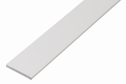 Alberts® Flachstange, Kunststoff, weiß, versch. Größen