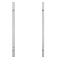 Traumgarten Torpfostenset zum Einbetonieren für Doppeltor Höhe 850 mm weiß