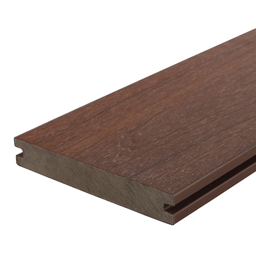 HANDMUSTER Fiberdeck Terrassendiele Premium Voll Ipé
