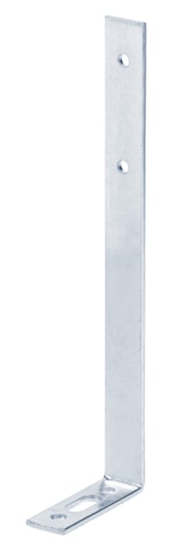Alberts® Gardinenwinkel mit Langloch TxHxB 55x180x17 mm 334000