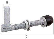 Alberts® Kloben z.Durchschrauben,ein Paar,feuerverz.,Dornst.⌀13mm,Länge 120mm,Gew.M12 Alberts® Kloben z.Durchschrauben,ein Paar,feuerverz.,Dornst.⌀13mm,Länge 120mm,Gew.M12 Zubehörbild