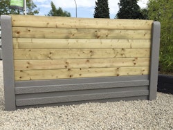 ORIGI WALLS™ Holz Sichtschutz Abschlussprofil oben Nut 2000 mm