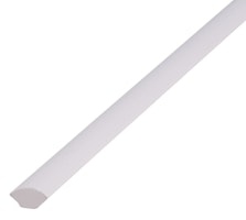 Alberts® Viertelkreisprofil, PVC geschäumt, weiß, LxBxH 2600x15x15 mm 433949