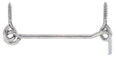 Vorschaubild Alberts® Sturmhaken, mit Öse, galvanisch verzinkt dickschichtpassiviert, zum Einschrauben, Haken ⌀4,0 mm, Karte à 1 St. 903824