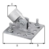 Alberts® Zaunsystem Fix-Clip Pro Strebenplatte Alberts® Zaunsystem Fix-Clip Pro StrebenplatteZubehörbild