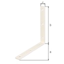 Vorschaubild Alberts® Balkenwinkel weiß beschichtet 160x160x20 mm