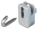 Vorschaubild Alberts® Drahthalter für Spann- und Stacheldrähte, Kunststoff, grau RAL 7001 655884
