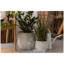 Vorschaubild Vosteen Design Blumentopf / Pflanzgefäß Terrakotta weiß 3er Set ø  22 cm x H 19 cm, 28 cm x H 24 cm, 37 cm x H 30 cm
