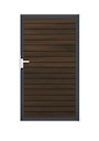 Vorschaubild GroJa Solid Rhombus Einzeltor Rahmen Aluminium Anthrazitgrau 1000 x 1800 mm