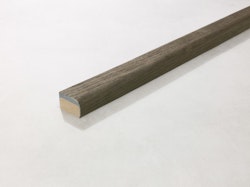 Millboard® Abschlussprofil  Bullnose rund flexibell ENHANCED GRAIN Ebony Grey 2400 mm x 50 x 32 mm