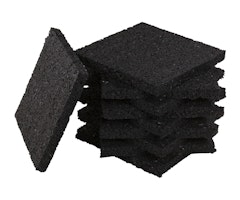 aMbooo Terrassendielen UK Gummi Pad 24-er 40x60x10 mm  