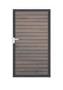 Vorschaubild GroJa Solid Rhombus Einzeltor Rahmen Aluminium Anthrazitgrau 1000 x 1800 mm