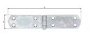 Vorschaubild Alberts® Kistenband, galvanisch verzinkt dickschichtpassiviert, LxB 175x35x2 mm 315627