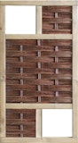 T&J LABO-3D Weidengeflechtzaun 94x180 2 Fenster oben+unten T&J LABO-3D Weidengeflechtzaun 94x180 2 Fenster oben+untenZubehörbild