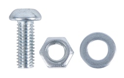 Alberts® Zubehör-Set Conceptor®,25 Linsenkopfschrauben+Muttern+Unterlegscheiben/Blister 430313Zubehörbild